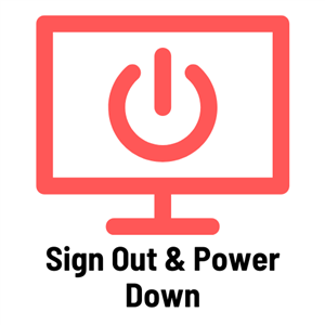 Sign Out and Power Down